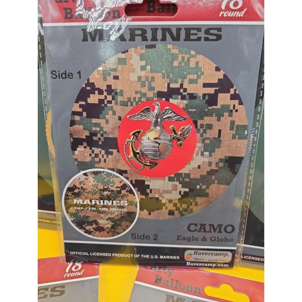 Marines Mylar Balloon Lot Of 8 Enlistment Retirement